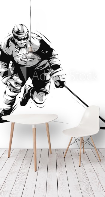 Picture of Ice hockey player skating